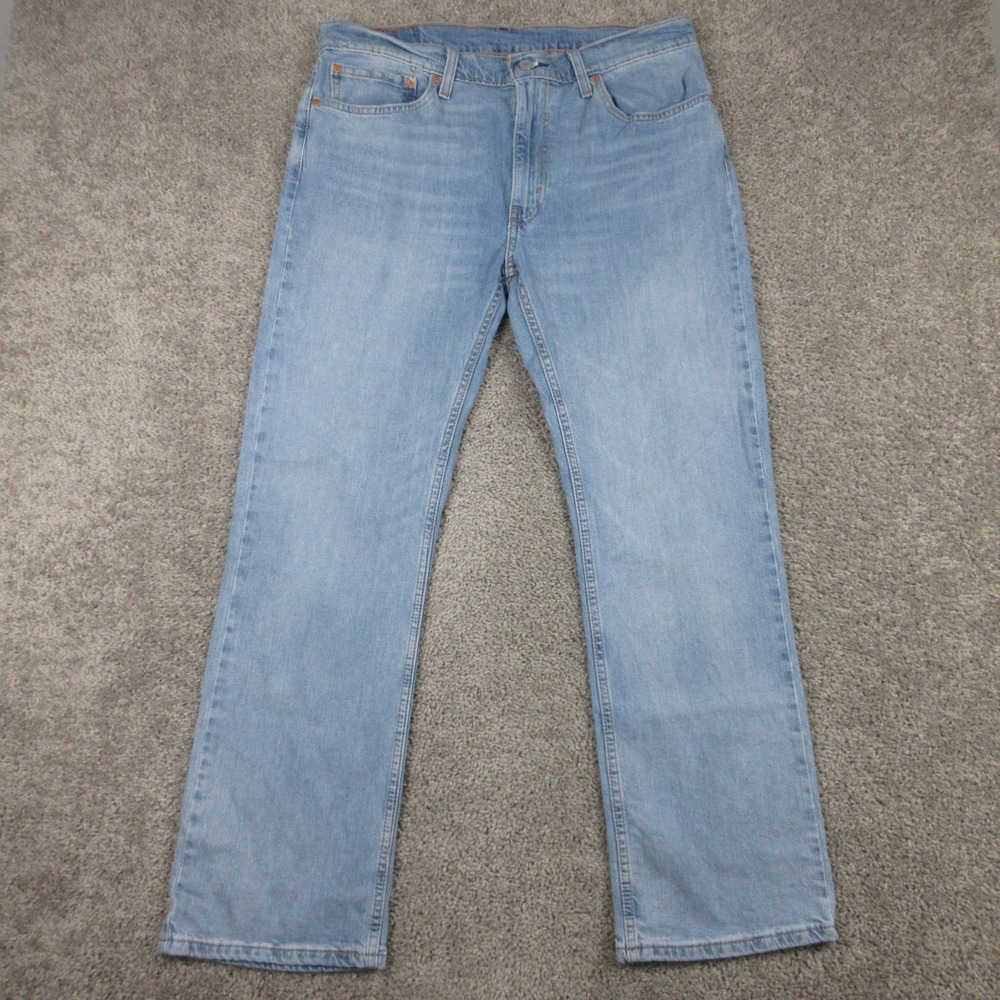 Levis Jeans Mens 36x32 Blue 527 Slim Bootcut Western Cowboy Light Denim Pants